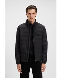 BOSS - Water-Repellent Regular-Fit Jacket With Logo Detail - Lyst