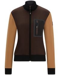 BOSS - Equestrian Second-Layer Cardigan With Logo Patch - Lyst