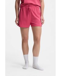 BOSS - Stretch-Cotton Pyjama Shorts With Branded Cords - Lyst