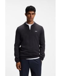 BOSS - Cotton Sweater - Lyst
