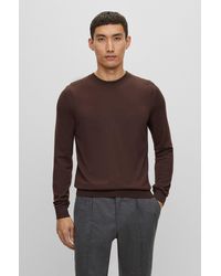 BOSS - Regular-fit Sweater In Wool, Silk And Cashmere - Lyst