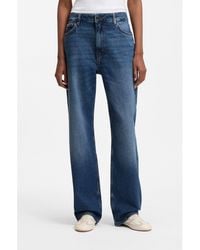 HUGO - Long-Length Straight-Fit Jeans - Lyst