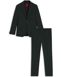 HUGO - Gemusterter Extra Slim-Fit Anzug Aus Performance-Stretch-Gewebe - Lyst