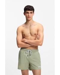 HUGO - Swim Shorts With Contrast Logo Print - Lyst