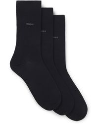 BOSS - Regular-Length Stretch Fabric Socks - Lyst