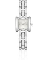 BOSS - Square Stainless-Steel Watch With Sculptural Bracelet - Lyst