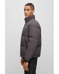 HUGO - Regular-fit Water-repellent Puffer Jacket With Stacked Logo - Lyst