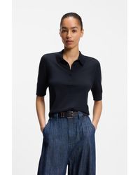 BOSS - Knit Polo - Lyst