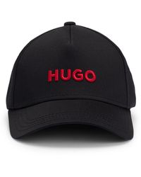HUGO - Cap aus Baumwoll-Twill mit Logo-Stickerei und Snapback-Verschluss - Lyst