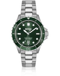 BOSS - Troper Sport-Dial Watch With Steel Bracelet - Lyst