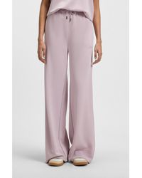 BOSS - Relaxed-Fit Tracksuit Bottoms With Embroidered Logo - Lyst