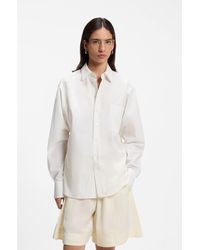BOSS - Relaxed-Fit Blouse - Lyst