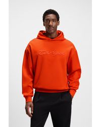 BOSS - Porsche X Cotton-Blend Hoodie With Targa Logo - Lyst