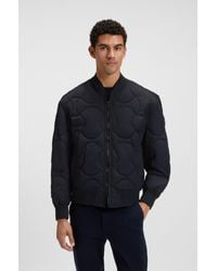 BOSS - Dark Blue Men's Casual Jackets Size 40r - Lyst