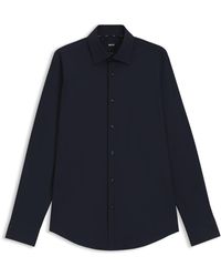 BOSS - Chemise Regular Fit à rayures en popeline de coton stretch facile à repasser - Lyst