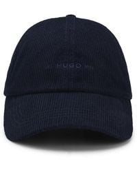 HUGO - Cap Aus Softem Baumwoll-Cord Mit Logo-Stickerei - Lyst