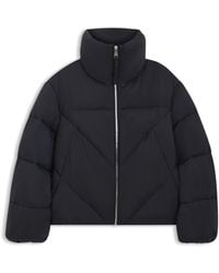 BOSS - Steppjacke Mit Reißverschluss Aus Schimmerndem Gewebe - Lyst