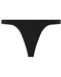 HUGO - String Met Merkaccent Op De Tailleband Van Stretchkatoen - Lyst