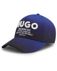HUGO - Cotton-Twill Cap With 3D Embroidered Logo - Lyst