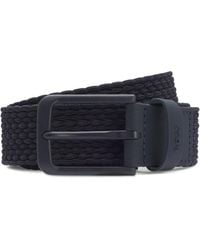 BOSS - Dark Blue Men's Casual Belts Size 36 - Lyst