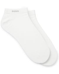 BOSS - Set Van Twee Paar Enkelsokken Van Stretchmateriaal - Lyst