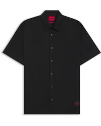 HUGO - Hemd EBOR Straight Relaxed Fit Kurzarm - Lyst