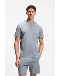 BOSS - Stretch-Cotton T-Shirt With Logo Detail - Lyst