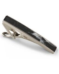 BOSS - Brass Tie Clip With Marble Insert - Lyst