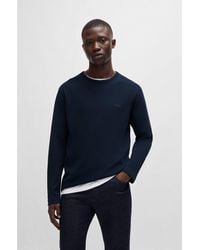 BOSS - Cotton-Blend T-Shirt With Waffle Structure - Lyst