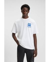 HUGO - X Rb Cotton T-Shirt With Bull-Graphic Logo - Lyst