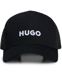 HUGO - Cap Aus Baumwoll-Twill Mit Mesh-Einsätzen - Lyst