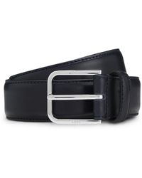 BOSS - Gürtel Aus Leder Mit Polierter Dornschließe - Lyst