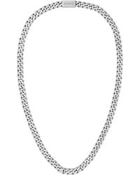 BOSS - Tone Chain Necklace With Branded Magnetic Closure - Lyst