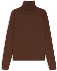 BOSS - Pull Slim À Col Roulé En Laine Mérinos Extra Fine - Lyst