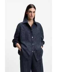 BOSS - Relaxed-Fit Overshirt - Lyst