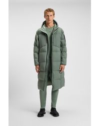 BOSS - Light Green Men's Down Jackets Size M - Lyst