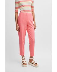 BOSS - Relaxed-fit Trousers With A Tapered Leg - Lyst