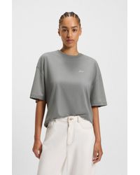 BOSS - Cotton-Jersey T-Shirt With Logo Graphics - Lyst