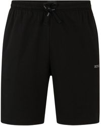 BOSS - Regular-fit Shorts Van Stretchkatoen Met Logodetail - Lyst