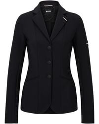 BOSS - Equestrian Slim-fit Show Jacket In Power-stretch Material - Lyst