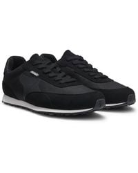 HUGO - Ripstop Lace-Up Trainers With Eva-Rubber Sole - Lyst