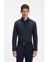 HUGO - Kenno Slim-Fit Shirt - Lyst