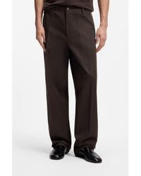 BOSS - Relaxed-Fit Trousers - Lyst
