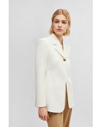 BOSS - Slim-fit Jacket In A Cotton Blend - Lyst