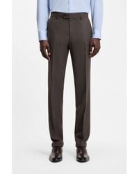 BOSS - By Beckham Wool-Blend Slim-Fit Suit Trousers - Lyst