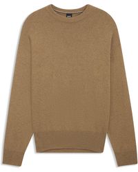 BOSS - Relaxed-Fit Pullover Aus Schurwolle - Lyst