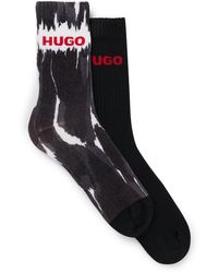 HUGO - Two-pack Of Short-length Socks With Logo Details - Lyst