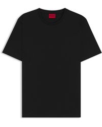 HUGO - Slim-Fit T-Shirt With Mercerised Cotton - Lyst