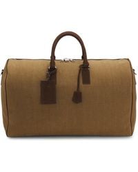 BOSS - By Beckham Linen Holdall With Suede Trims - Lyst