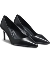 BOSS - Leather Pumps With Pointed Toe - Lyst